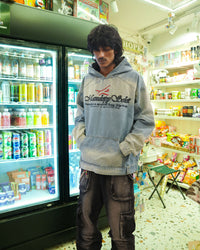 Washed Denim Oversized Hoodie – Street Hip-Hop Edition