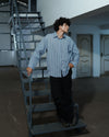 Relaxed Fit Blue Checkered Shirt