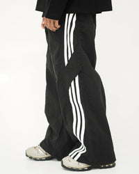 THREE BAR TRACK PANT BLACK