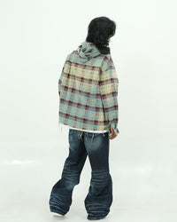 HOODED CHECK SHIRT