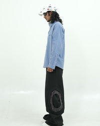 Oversized Blue Check Shirt