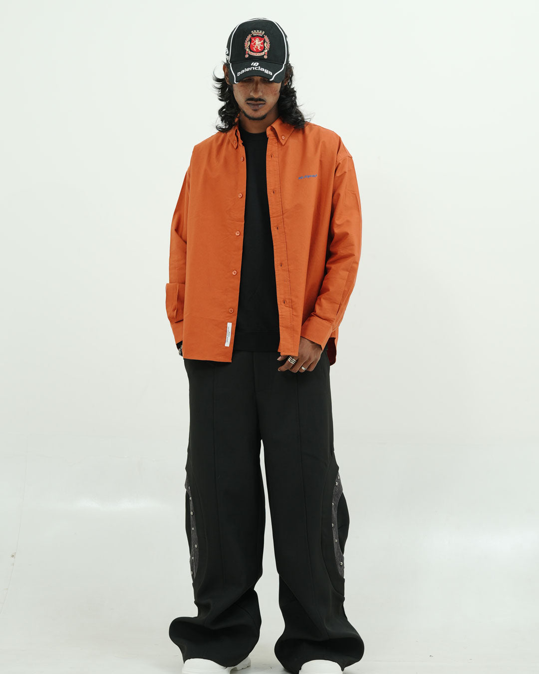 Rust Orange Oversized Shirt