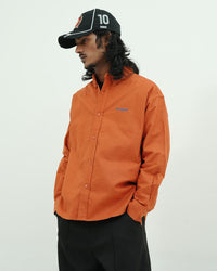 Rust Orange Oversized Shirt