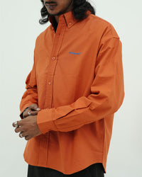 Rust Orange Oversized Shirt