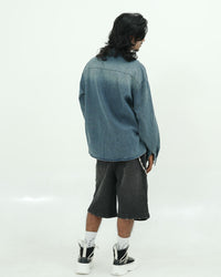 OVERSIZED DENIM RACING SHIRT