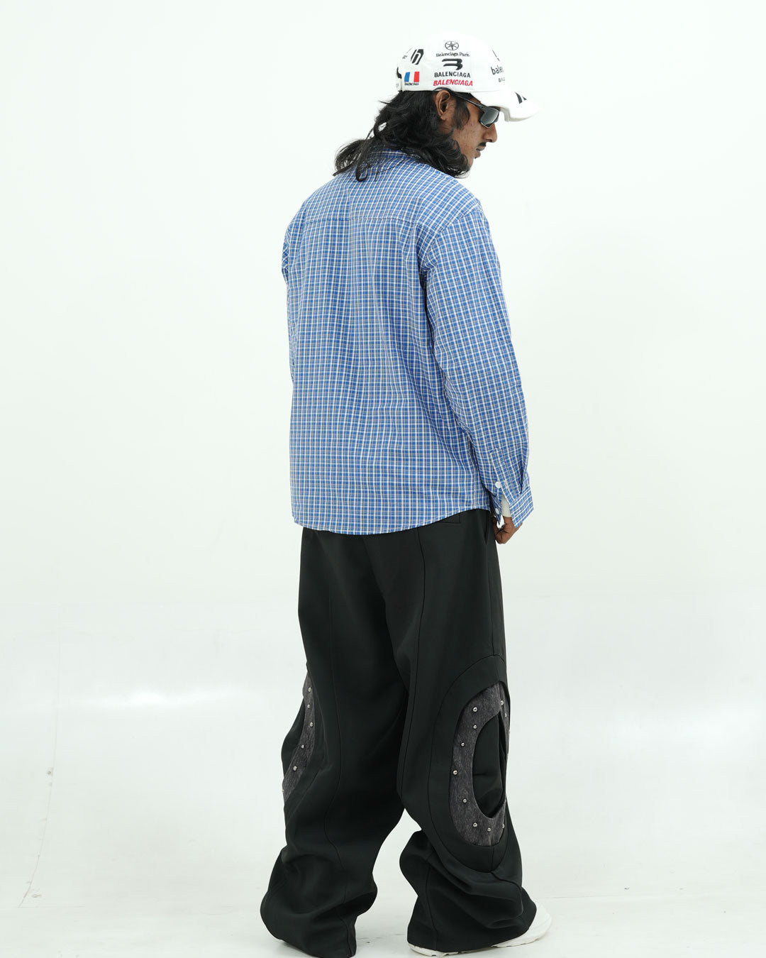 Oversized Blue Check Shirt