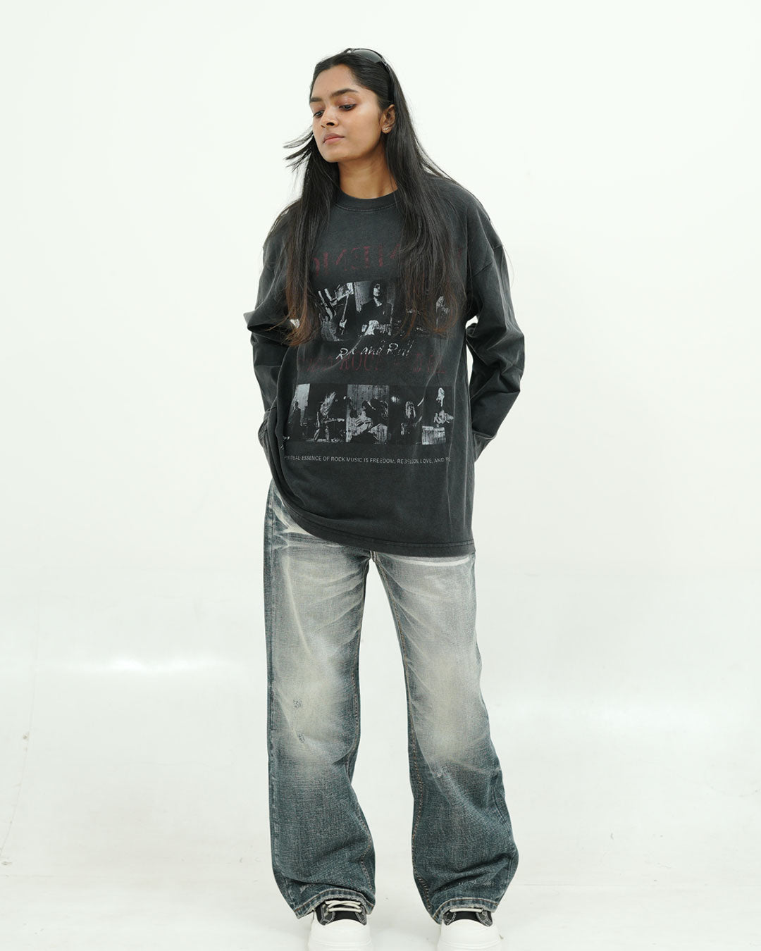 FULL SLEEVE BLACK T SHIRT