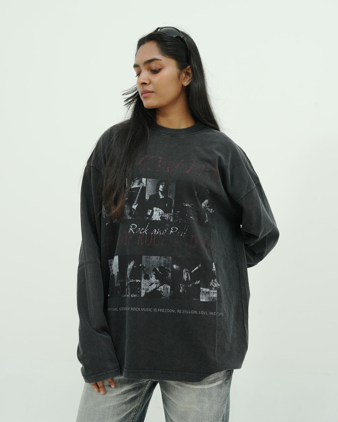 FULL SLEEVE BLACK T SHIRT