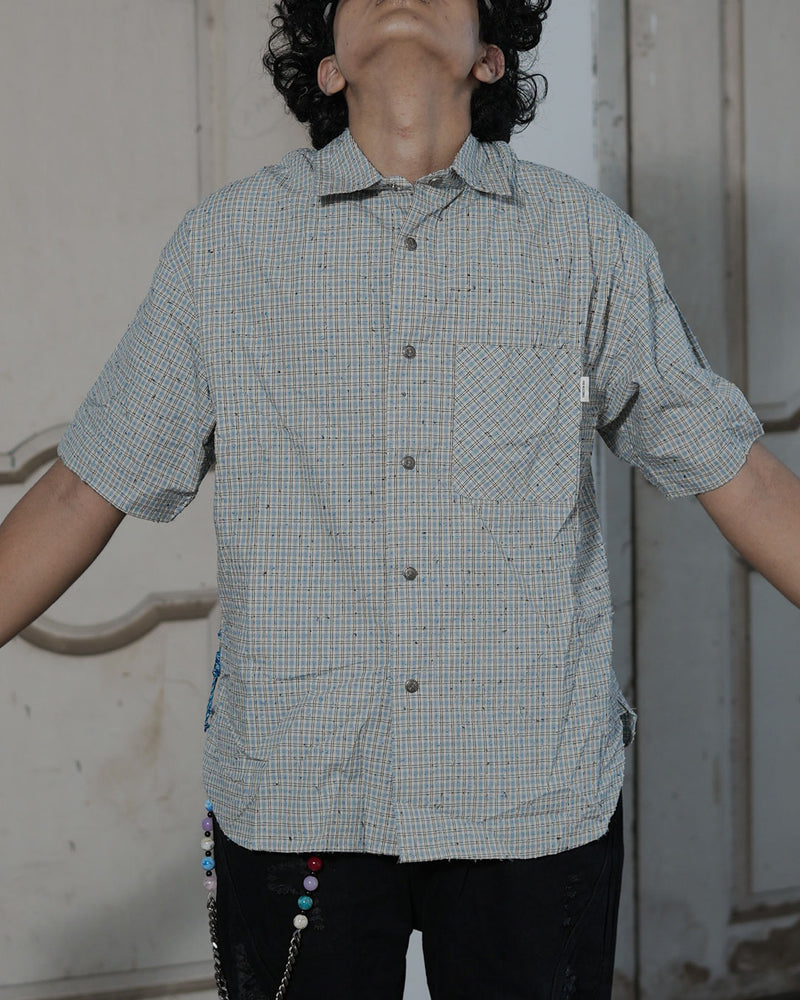 Light Blue Checkered Shirt