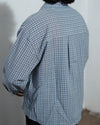 Relaxed Fit Blue Checkered Shirt