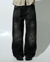 Black Washed Utility Jeans